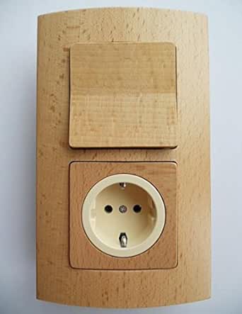 Madera Interruptor Interruptor de luz/enchufes Progr. Sirius ...