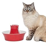 PetSafe Drinkwell Ceramic Fountain, Avalon, Red