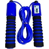 Adjustable Jump Rope With Counter & Comfortable Handles - Blue