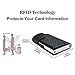 Tarasun RFID Blocking Credit Card Holder for Men, Carbon Fiber PU Leather, Pop-Up Card Holder, Slim, Compact, Minimalist Wallet, Lightweight Aluminum/Metal Card Case, for Front Pocket, Hold 9 Cards