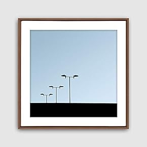 Framed Canvas Wall Art Geometric Building Canvas Prints Home Artwork Decoration for Living Room,Bedroom - 16x16 inches