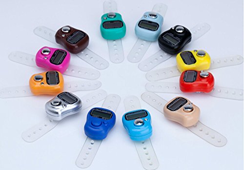 image for Krismile New 5ps Electronic Row Counter Finger Ring Golf Digit Stitch 