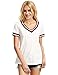 ROMWE Women's Casual Short Sleeve Cute T-Shirt V-Neck Summer Cotton Tops