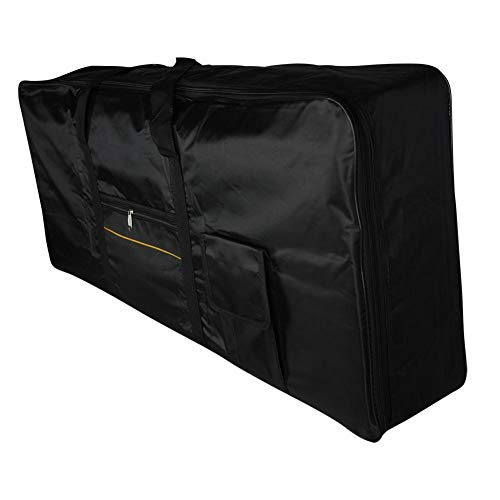 Eine-shop Electronic Keyboard Bag 61-Key 54-Key Dual Zipper with Extra Pockets for Music Students or Instrument Enthusiast