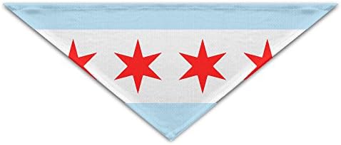 BBBONE2 USA America Chicago City Flag Pet Collars Dog Bandana Collars Neckerchief For Pet Cats And Puppies