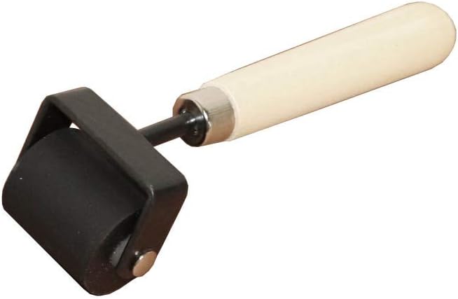 GuCra Rubber Brayer Roller, Hard Rubber, for Printmaking, Width 1.4inch