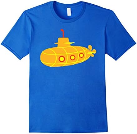 Mens Yellow submarine T-Shirt Medium Royal Blue