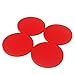 Ellen Tools Set of 4 Red Home Standard Air Hockey Pucks -- Large Size for Adults 2.95 inches, 75mm
