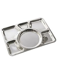 Mil Tec sixfold Acero Inoxidable Comedor Placa