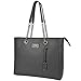 Laptop Tote,15.6 IN Top Zip Large Laptop Bag PU Leather Multi-Function Shoulder Bag with Sturdy Lengthen Chain-link Straps for Women