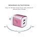 Wall Charger, FiveBox 2Pack Dual Port USB Wall Charger Brick 2.1A Phone Charger Cube Charging Block Plug Charger Box Charging Base for iPhone X/8/6/6s/7 Plus, iPad, Samsung S9 S8 S7 S6, Android, LG