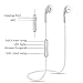 Bluetooth Headset Wireless In-Ear Noise Cancelling Headphones Sport Stereo Headset (white)