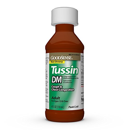 GoodSense Tussin DM Cough Suppressant and Expectorant for Adults Age 12