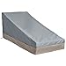 VonHaus Chaise Lounge Cover - ‘The Storm Collection’ Premium Heavy Duty Waterproof Outdoor Patio Furniture Protection - Slate Gray with Beige Trim - L80 x W36 x H13-33 inches