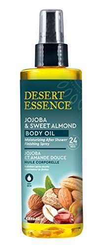 Desert Essence Jojoba & Sweet Almond Body Oil - 8.28 Fl Ounce - Provides 24 Hour Moisture - Vitamin  - //coolthings.us