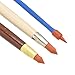 COMIART 3pcs Double Head Clay Color Shapers Rubber Tip Paint Drawing Blending Brushes