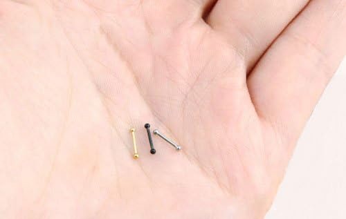 3PCS Different colors New Arrival Fashion Glod Stainless Steel ear studs lip rings Nose Studs Nose Rings Body Jewelry 14G Surgical Steel