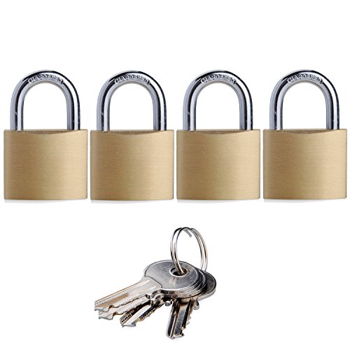 SEPOX Solid Brass Padlocks Keyed Alike with 30mm Wide Body, 1/5 in