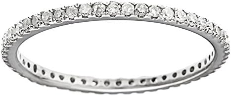 10k White Gold Eternity Diamond Wedding Band (1/3 cttw, I-J Color, I2-I3 Clarity)
