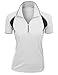 Xpril Women's Coolmax Fabric Sporty Feel Functional Short Sleeve Polo T-Shirt