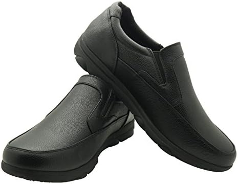 Faranzi Men's Professional Nonslip Comfort Work Black Shoe, Water and Oil Resistant 12 D(M) US