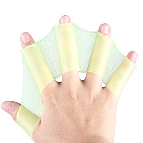 YWILLINK Swimming Fins Handcuffs Flippers HydraHand Frog Swim Gloves Silicone Hand Paddles Swim Palm Finger Kids Men Women Training