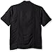 Cubavera Men's Short Sleeve Traditional Guayabera Shirt, Jet Black, X-Large