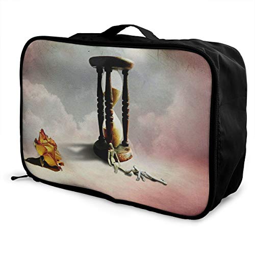 Travel Luggage Duffle Bag Lightweight Portable Handbag Hourglass Large Capacity Waterproof Foldable Storage Tote
