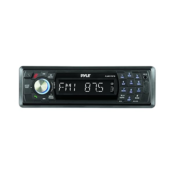 Pyle-AMFM-MPX-In-Dash-Marine-Detachable-Face-Radio-with-SDMMCUSB-Player-and-Bluetooth-Wireless-Technology