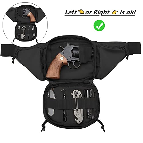 Vdones Tactical Fanny Pack Gun Holster Concealed Carry Pistol Military
