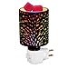 Hongking Candle Warmer Pluggable Fragrance Wax Melt Warmers, Glass 3D Effect Night Light