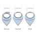 ALVABABY Bandana Bibs for Boys and Girls 4 Pack of Super Absorbent Baby Gift Sets KSD03