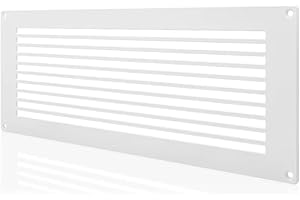 AC Infinity Passive Ventilation Grille 17", White, for PC Computer AV Electronic Equipment Cabinets, Rooms, and Closets