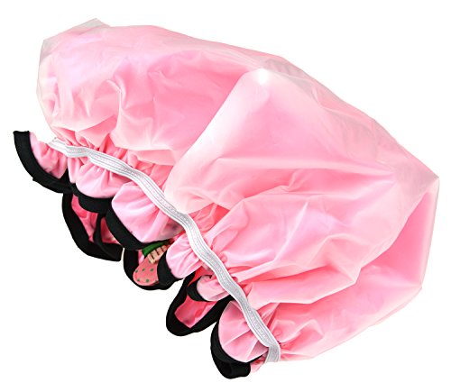 NKTM Children Shower Cap Cute Waterproof Double Layer Kids Cartoon Shower Hat 2 Pack