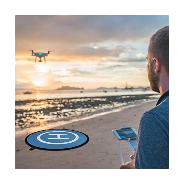 Drohnen-Landeplatz-Zubehör,Drone Landing Pad Mavic Mini 2-Zubehör UAV-Landeplatz Faltbarer Drohnen-Landeplatz Tragbare… – Bild 8