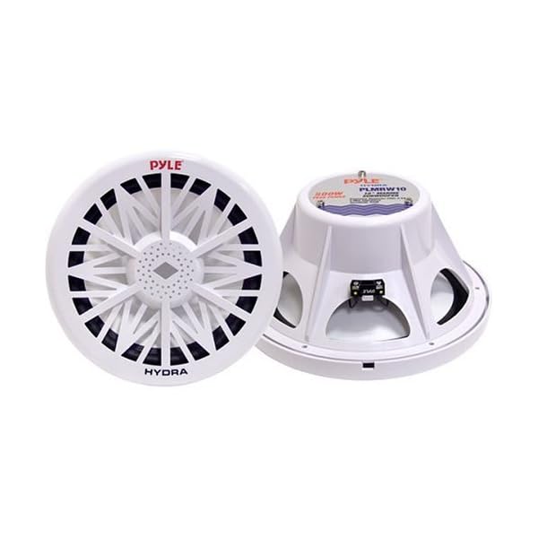 PYLE-PLMRW12-12-Inch-600-Watt-White-4-Ohm-Marine-Subwoofer