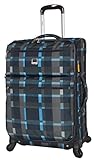 Lucas Luggage Ultra Lightweight Softside 24 inch Expandable Suitcase With Spinner Wheels (24in