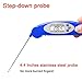 GET Waterproof Meat Thermometer Digital Super Fast Instant Read Thermometer BBQ Thermometer with Calibration and Backlit Function Cooking Thermometer for Food, Candy, Milk, Tea, BBQ Grill Smokers-blue