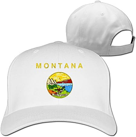 Montana State Flag Cool Hat Fitted Hats Baseball Caps