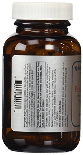 Metagenics Fenugreek Plus, Vegetarian Herbal Support to Aid in Healthy Metabolism - 60 Capsules, 30 Servings