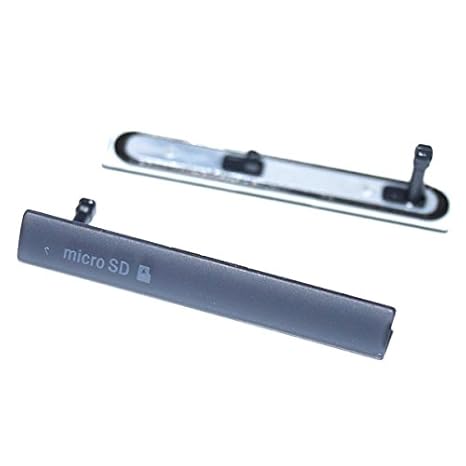 BisLinks® Schwarz Dust Caps Micro SD USB Sim Cover for Sony Xperia Z3 Compact D5803 D5833