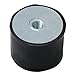 CNBTR 40x30mm Black DE Rubber Female M8 Thread Mounts Isolator Replaces Anti Vibration Pads Flat Silentblock Base Block Pack of 5