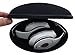CASEBUDi Oval Hard Shell Headphone Carrying Case | for Beats and Similar Folding Headphones | Black Ballistic Nylon