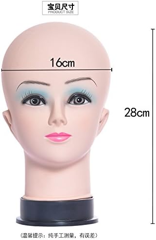 Professional Bald Femal Mannequin Head Set For Making Wig, Displaying Wigs. (make up)