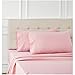 Amazon Basics Chambray Bed Sheet Set - Queen, Sandy Red