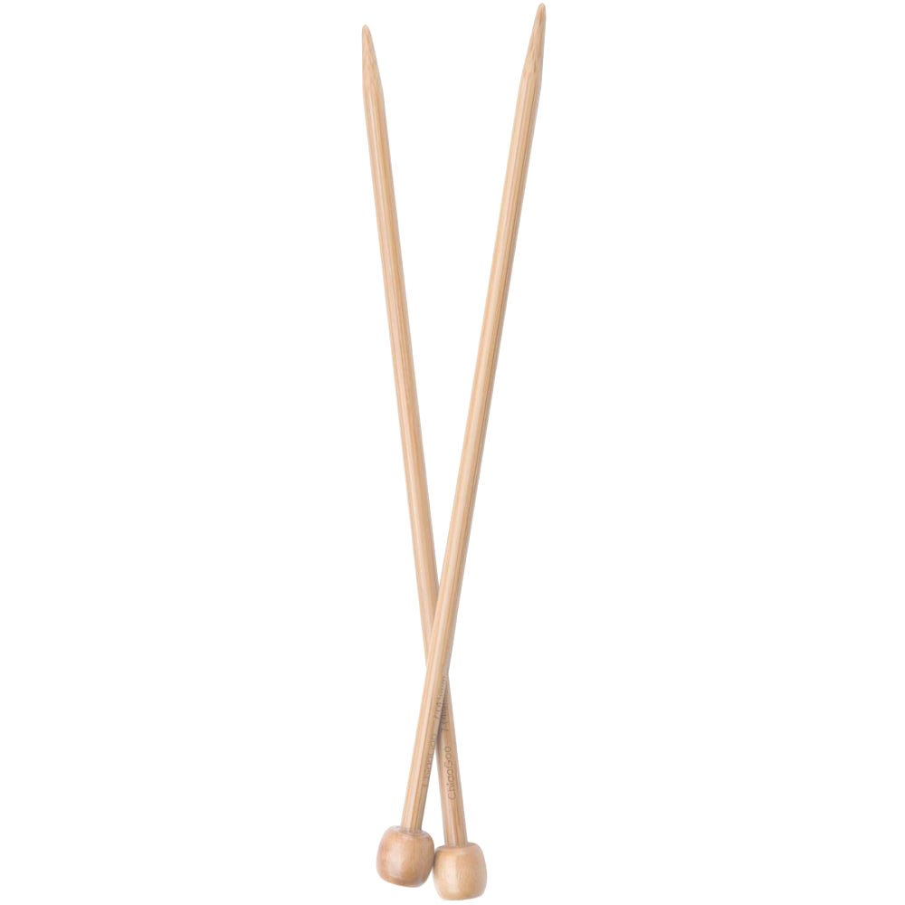 ChiaoGoo Single-Point. Needle Bamboo 30cm 8.00mm NTRL - 1pc