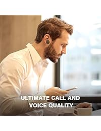 Auriculares inalámbricos de graves profundos, Padmate PAMU Bluetooth 4.2 auriculares de sonido estéreo, IPX5 resistente al sudor y al agua, auriculares deportivos integrados en micrófono con funda de carga, par automático