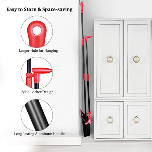 6 Homemaxs+Dustpan+Upright+Thorough+Sweeping