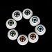 8pcs 14mm Doll Eyes Half Round Acrylic Eyeball for Reborn Baby Doll Bear DIY