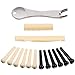 TecUnite Acoustic Guitar Bridge Pins Puller Pulling Remover Extractor Tool with Guitar Saddle Nut and 12 Pack Guitar Bridge Pins primary